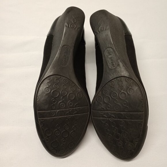 Anne Klein AK Sports Tagolong Black Wedge Shoes Size 7M - Picture 4 of 6